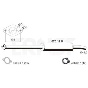 Vorschalldämpfer 670128 für MAZDA