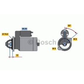 BOSCH 0 986 014 371 Motor de arranque SUZUKI BALENO Ranchera familiar (EG) 1.3 86 cv Motor otto