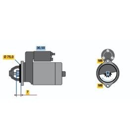 BOSCH 0 986 017 571 Motor de arranque SUZUKI BALENO Ranchera familiar (EG) 1.3 86 cv Motor otto