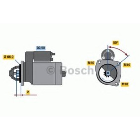 BOSCH 0 986 021 051 Anlasser RENAULT LAGUNA 1 (B56, 556) 1.6 107 PS Otto