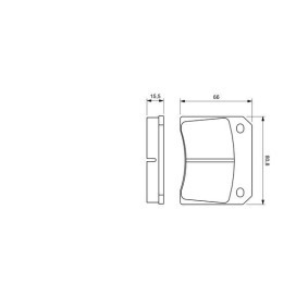 Osta Jarrupalat, levyjarru BOSCH:llä 0 986 424 685 edullisesti hintaan 36,42&nbsp;&euro;