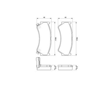 Compre Pastilhas de travão da BOSCH 0 986 424 732 a um preço baixo por 23,75&nbsp;&euro;