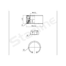 Köp Hjullagersats av STARLINE LO 03554 till det låga priset 525,85&nbsp;kr