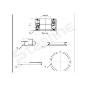 Köp Hjullagersats av STARLINE LO 03556 till det låga priset 415,03&nbsp;kr