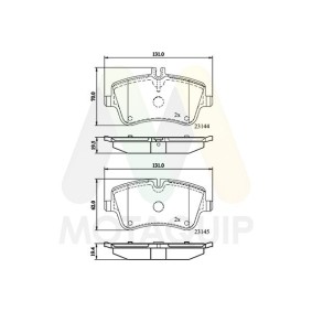 MOTAQUIP LVXL1076 Bremsbeläge MERCEDES-BENZ C-Klasse Sportcoupe (CL203) 2.5 204 PS Otto