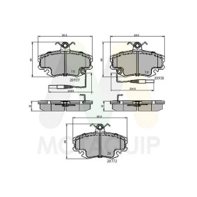 MOTAQUIP LVXL848 Bromsbelägg DACIA SANDERO 1.5 65 hk Diesel