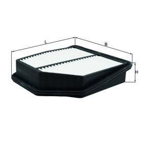 MAHLE LX 4082 Filtro de aire SUZUKI Grand Vitara 2 SUV (JT, TE, TD) 3.2 224 cv Motor otto