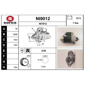 Compre Motor de arranque da SNRA NI9012 a um preço baixo por 150,39&nbsp;&euro;