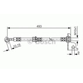 BOSCH 1 987 476 371 Latiguillos de freno HYUNDAI SANTA FÉ I (SM) 2.4 136 cv Motor otto