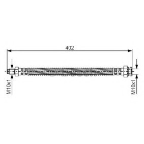 Compre Tubo flexível de travão da BOSCH 1 987 476 667 a um preço baixo por 15,14&nbsp;&euro;
