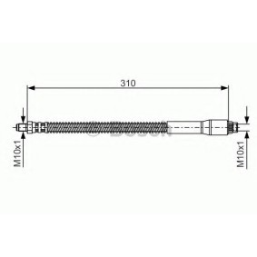 Compre Tubo flexível de travão da BOSCH 1 987 476 746 a um preço baixo por 13,63&nbsp;&euro;