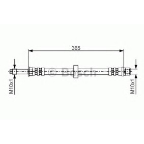 BOSCH 1 987 476 851 Bremsschlauch VOLVO S80 I (184) 2.4 140 PS Otto