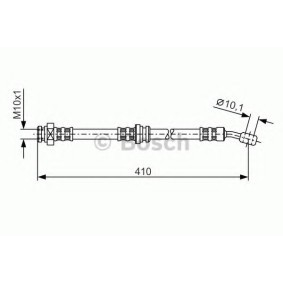 BOSCH 1 987 476 961 Latiguillos de freno SUZUKI BALENO Ranchera familiar (EG) 1.3 86 cv Motor otto
