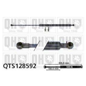QUINTON HAZELL QTS128592 Gasfjäder till baklucka CHEVROLET NUBIRA Sedan