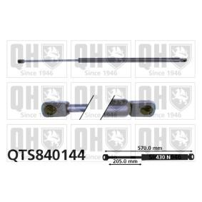 QUINTON HAZELL QTS840144 Pistoncini portellone OPEL CALIBRA A
