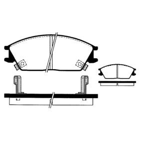 RAICAM RA.0457.1 Bromsbelägg HYUNDAI ACCENT 1 (X-3) 1.3 60 hk Bensinmotor