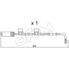Warnkontakt, Bremsbelagverschleiß SU.222 für MINI