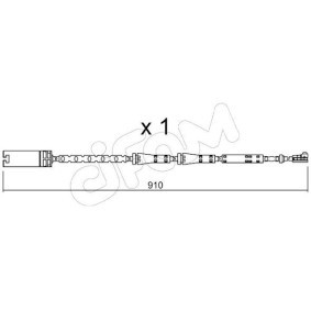 Warnkontakt, Bremsbelagverschleiß SU.282 für MINI