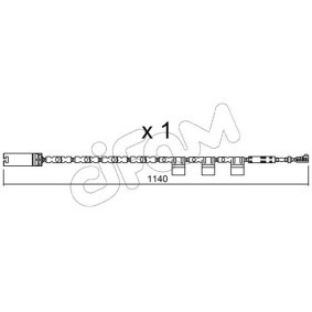 Warnkontakt, Bremsbelagverschleiß SU.325 für MINI