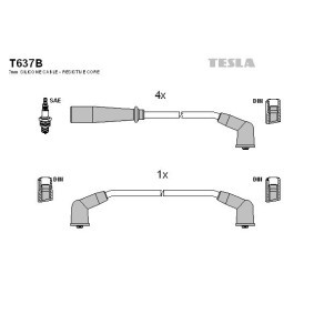 Køb Tændkabelsæt af TESLA T637B til den lave pris 195,57&nbsp;kr.