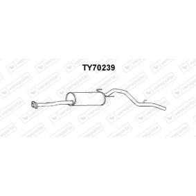 Endschalldämpfer TY70239 für TOYOTA