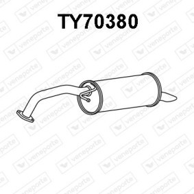 Endschalldämpfer TY70380 für TOYOTA
