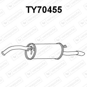 Endschalldämpfer TY70455 für TOYOTA