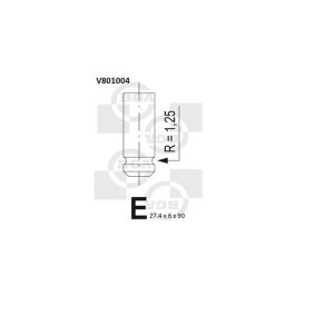 BGA V801004 Válvula de escape ROVER