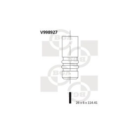 BGA V998927 Auslaßventil ALFA ROMEO 156 Sportwagon (932)