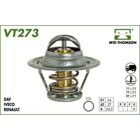 MTE-THOMSON VT273.82 Thermostat FIAT DUCATO Kasten (230L) 2.8 87 PS Diesel
