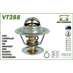 MTE-THOMSON VT288.87 Thermostat SEAT Ibiza 4 Sportcoupe (6J1, 6P5) 1.4 75 PS Diesel