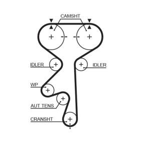 GATES 5408XS Correia de distribuição CHEVROLET EVANDA