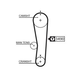 GATES 5637XS Correa de distribución SUZUKI Alto (FF)
