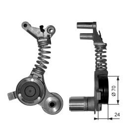 GATES T38406 Amortecedor de vibrações, correia trapezoidal estriada AUDI