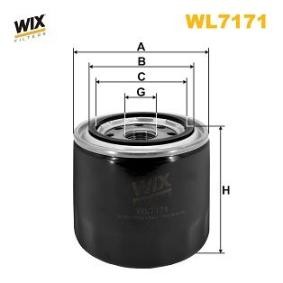 WIX FILTERS WL7171 Filtre à huile HYUNDAI SANTA FE 2 (CM) 2.4 174 CV Essence