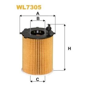 WIX FILTERS WL7305 Filtro de aceite CITROËN C4 Coupé (LA_) 1.6 90 cv Gasoleo