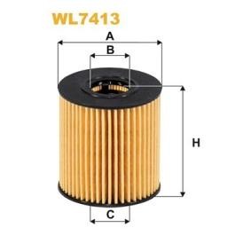 WIX FILTERS WL7413 Filtro de aceite CITROËN C4 Coupé (LA_) 1.6 109 cv Motor otto
