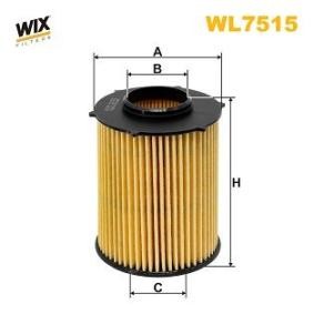 WIX FILTERS WL7515 Filtro olio MERCEDES-BENZ Classe C Cabrio (A205) 1.6 156 CV Motore a ciclo otto
