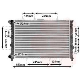 VAN WEZEL 01002038 Kühler ALFA ROMEO 156 (932) 2.5 190 PS Otto
