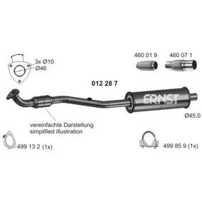 ERNST 012287 Vorschalldämpfer OPEL