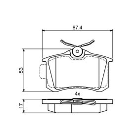 Osta Jarrupalat, levyjarru BOSCH:llä 0 986 495 455 edullisesti hintaan 22,95&nbsp;&euro;