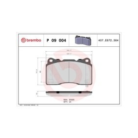 Bremsbeläge 363700409004 für FORD