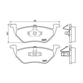 Bremsbeläge 363700424085 für FORD