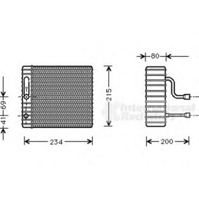 Acquista Evaporatore climatizzatore da VAN WEZEL 1800V104 a buon mercato per soli 197,04&nbsp;&euro;