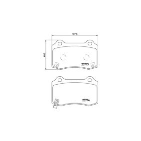 Bremsbeläge 363700430074 für HYUNDAI