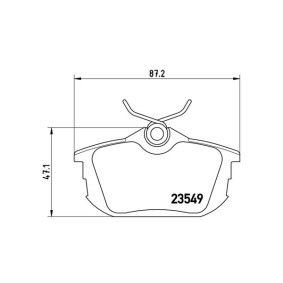 Bremsbeläge 363700454023 für SMART