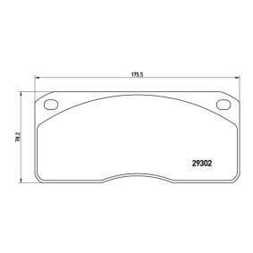 Bremsbeläge 363700506011 für SMART