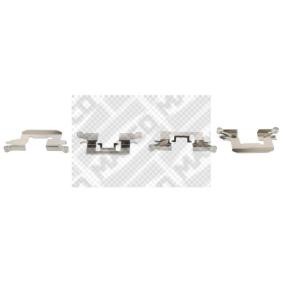 MAPCO 9627 Kit d'accessoires, plaquette de frein à disque MAZDA 2 3/5 portes (DE_, DH_3)
