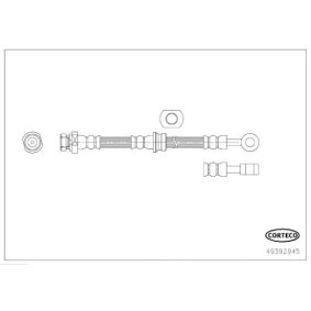 CORTECO 49392945 Latiguillos de freno HYUNDAI TUCSON (JM) 2.0 136 cv Motor otto