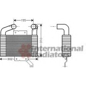 VAN WEZEL 27004189 Intercooler MAZDA 626 V (GF)